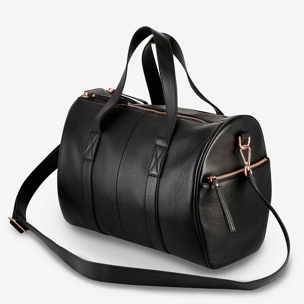 Black and rose gold gym outlet bag