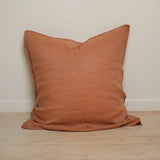 Home Lab - French Flax Linen Euro Pillowcase - Hazelnut