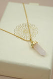 Cloud Nine Jewellery - Rose Quartz Aroha Necklace - Gold