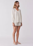 Esmaee - Panoramic Blouse - Vanilla