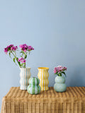 Jones & Co - Fonda Green Blue Stripe Vase