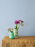 Jones & Co - Palma Green Stripe Vase