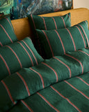 KIP & CO - Wakame Crush Stripe - Linen Quilt Cover King
