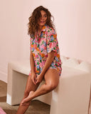 KIP & CO - Follow The Sun - Organic Cotton Short Sleeve Shirt & Short Pyjama Set