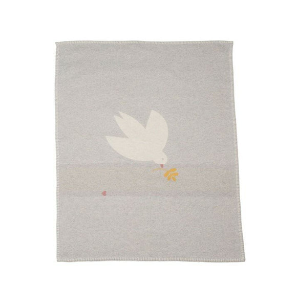 David Fussenegger Baby Blanket - Dove Grey