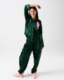 KIP & CO - Candy Pine - Velvet Long Sleeve Shirt & Pant Pyjama Set