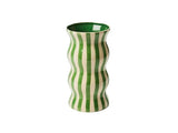 Jones & Co - Palma Green Stripe Vase