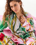 KIP & CO - Somerset Green Eco Satin - Long Sleeve Shirt & Pant Pyjama Set