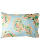 KIP & CO - Big Beauty Floral Blue Linen - Pillowcases 2P Std