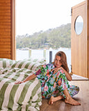 KIP & CO - Moss Stripe - Pillowcase 2P Set