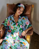 KIP & CO - Spring In The Air - Satin Short Sleeve Shirt & Pant Pyjama Set