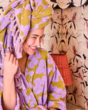 KIP & CO - Big Flower Terry Bath Robe - S/M