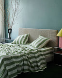 KIP & CO - Moss Stripe - European Pillowcase 2P Set