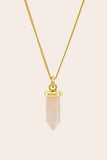 Cloud Nine Jewellery - Rose Quartz Aroha Necklace - Gold