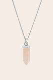 Cloud Nine Jewellery - Rose Quartz Aroha Necklace - Silver