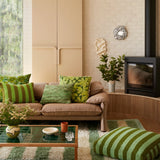 Bonnie & Neil - Wool Marle Emerald Cushion Cover - 60cm x 40cm