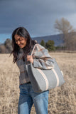 The Wool Bag - Navy Blue Lining