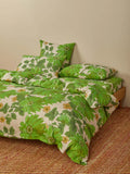 Bonnie & Neil - Marigold Leaf Linen Quilt Cover - Super King