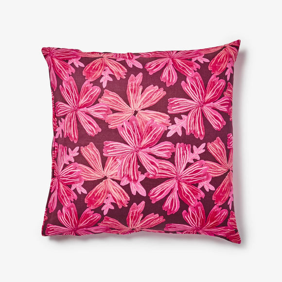 Bonnie & Neil - Mave Pink - Euro Linen Pillowcase Pair