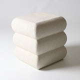 Fibreglass Stack Stool - Off White