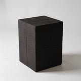 Fibreglass Quad Stool - Coffee
