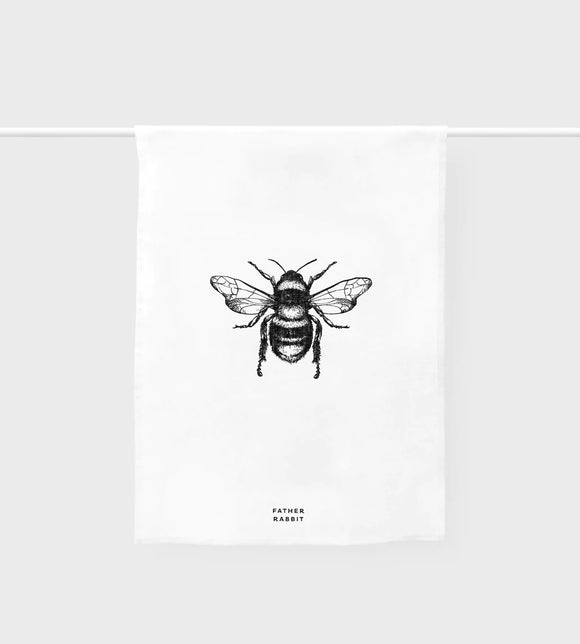 Father Rabbit - Tea Towel - Bee