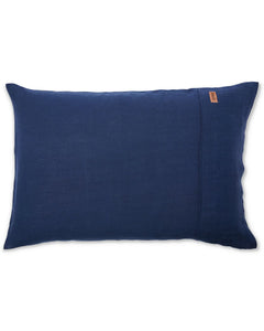 KIP & CO - Indigo Linen Pillowcases Set 2 Std