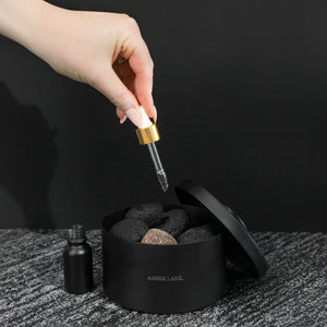 Amber Lane - Lava Rock Diffuser - Tobacco Noir