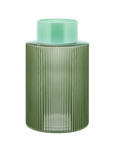 Remember - Glass Vase Groove - Green