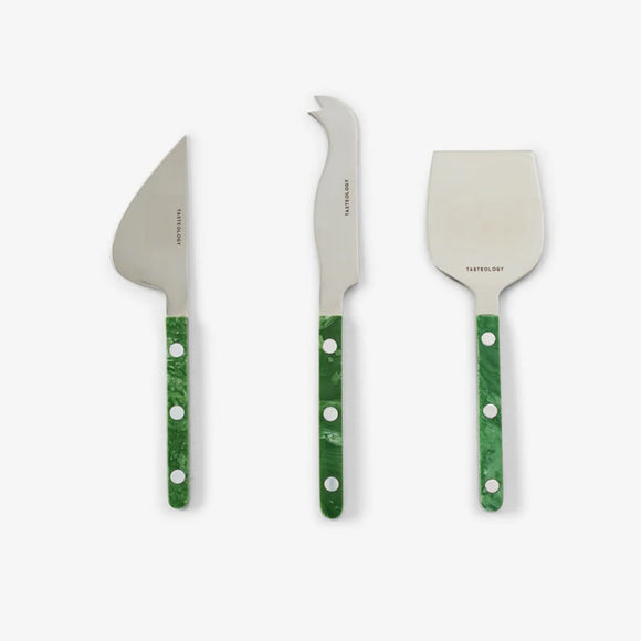 Tasteology - Boxed Cheese Knives - Emerald