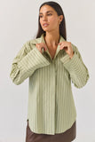 Tuesday - Mark Shirt - Emerald Stripe