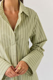 Tuesday - Mark Shirt - Emerald Stripe