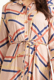 Tuesday - Nicola Dress - Herringbone Print