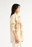 Tuesday - Drape Frill Shirt - Oyster