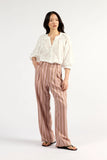 Tuesday - Boyfriend Pants - Rosewood Stripe