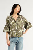 Tuesday - Gigi Top - Olive Paisley