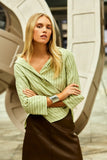 Tuesday - Mark Shirt - Emerald Stripe