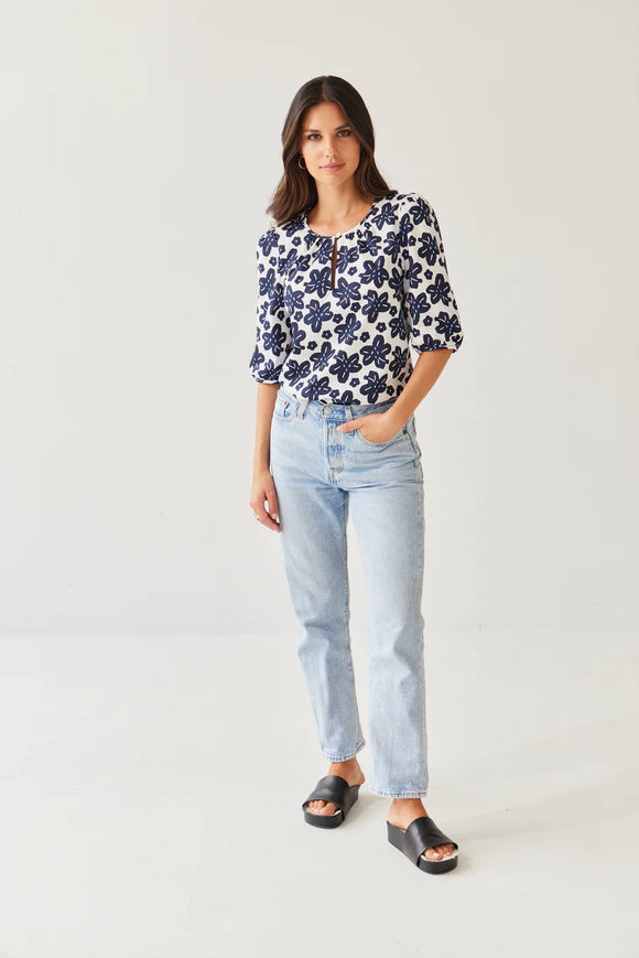 Tuesday - Therese Top - Navy Oasis