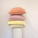 Home Lab - 100% Belgium Linen Vintage Washed Cushion- Feather Filled - Lemoncello