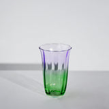 Home Lab - Fleur Highball Glasses - Green/Lilac