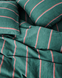 KIP & CO - Wakame Crush Stripe - Linen Quilt Cover King