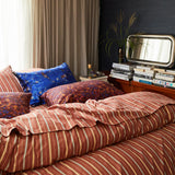 Sage x Clare - Leon Cotton Flat Sheet King - Burnt Sienna