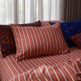 Sage x Clare - Leon Cotton Pillowcase Std Set - Burnt Sienna