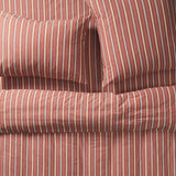 Sage x Clare - Leon Cotton Flat Sheet King - Burnt Sienna