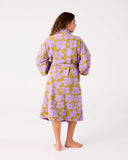 KIP & CO - Big Flower Terry Bath Robe - S/M