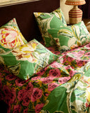KIP & CO - Somerset Green - Organic Cotton Pillowcases 2P Std Set