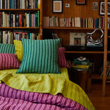 Sage x Clare - Nadine Linen Euro Pillowcase Set - Forest