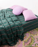 KIP & CO - Wakame Crush Stripe - Linen Quilt Cover King