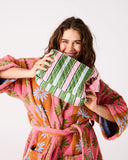 KIP & CO - Cactus Stripe - Quilted Cotton Toiletry Purse