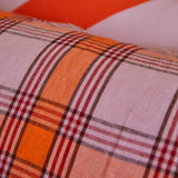 Sage x Clare - Isla Linen Euro Pillowcase Set - Vivid Coral